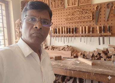Venkateshwara CNC Founder - Expert wooden engraving and CNC carving specialist in Hyderabad